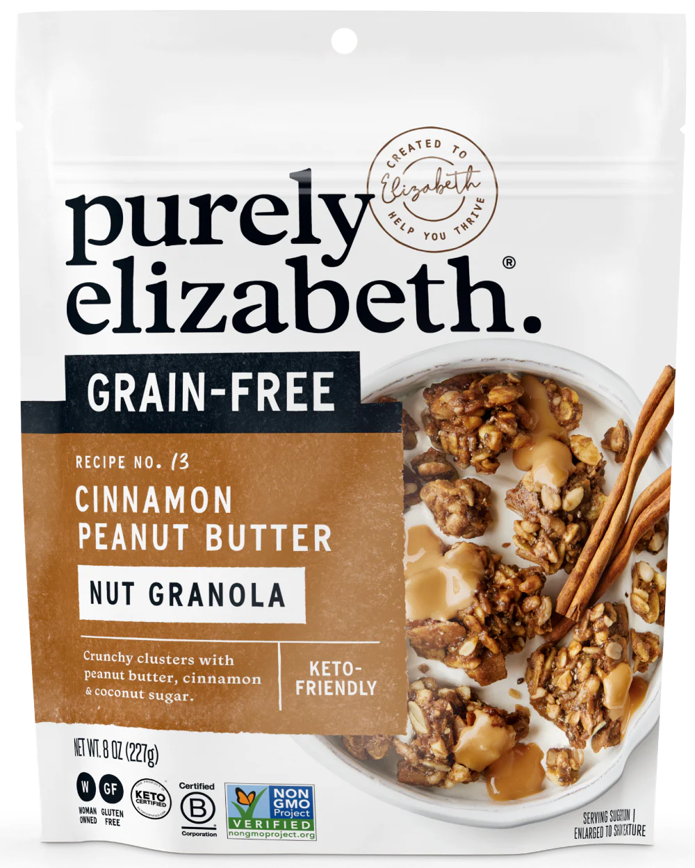 Cinnamon Peanut Butter Grain-Free Granola